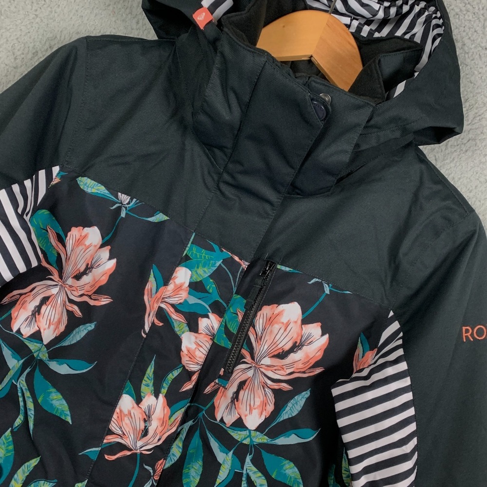 Roxy Jetty Block Jacket Women's Small True‎ Black Tropical Day Snowboard DryRide - Picture 4 of 11